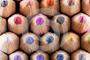 Colorfull colored pencils