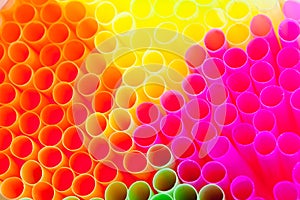 Colorfull drinking straws