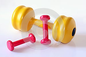 Colorfull dumb bells