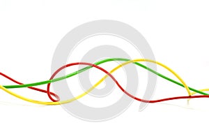 Colorfull electric cables