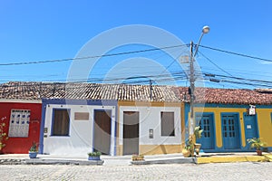 Colorfull houses in Arraial d'ajuda