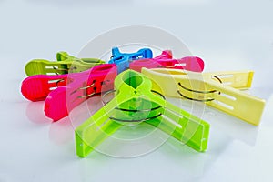 Colorfull plasstic clothespins