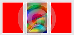 Colorfulness Line Fractal Background Vector Illustration Design