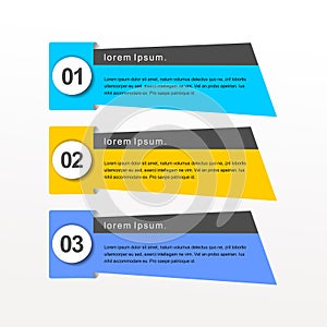 Colorgrid infographic modern vector banners collections