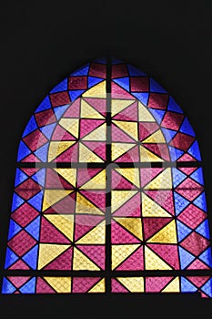 Colorido church window in Lisbon