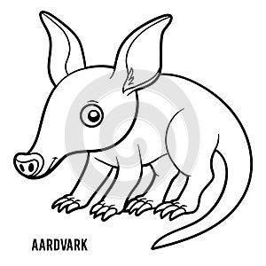 Coloring book, Aardvark