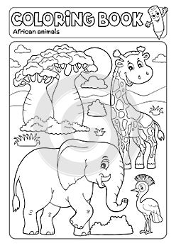 Coloring book African fauna 3