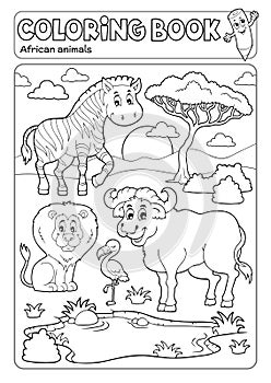 Coloring book African fauna 5