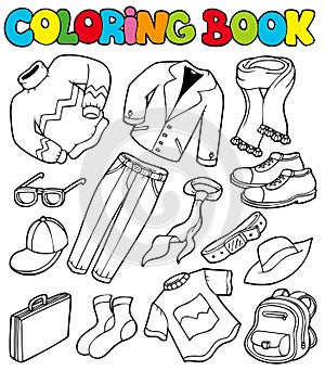 Coloring book with apparel 1