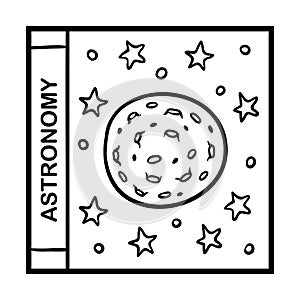 Coloring book, Astronomy book cover