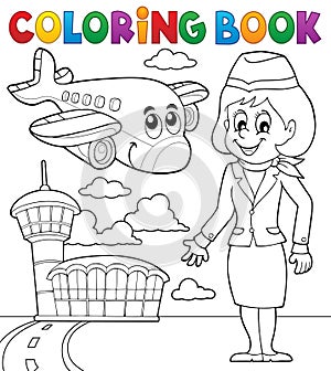 Coloring book aviation theme 2