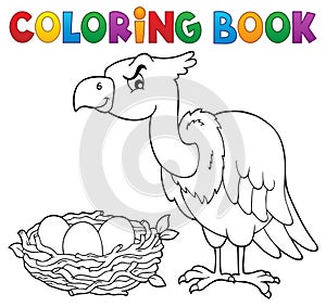 Coloring book bird topic 2