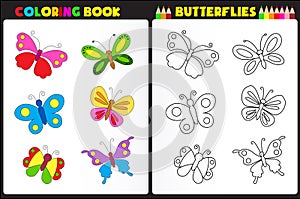 Sfarbenie kniha motýle 