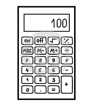 Coloring book, Calculator