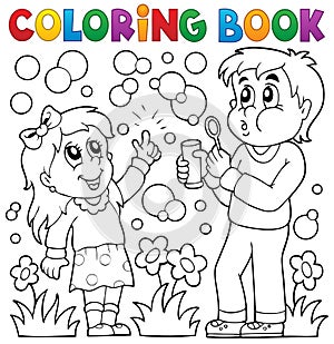Zbarvení kniha bublina 