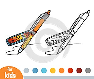 Coloring book, Mechanical pencil with leads