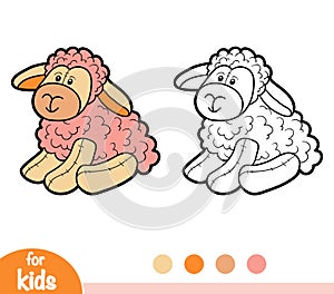 Coloring book, Stuffed toy Sheep