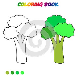 coloring book. Coloring page to educate preschool kids