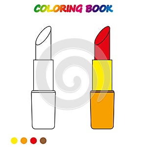 Coloring book.  Coloring  page to educate preschool kids .