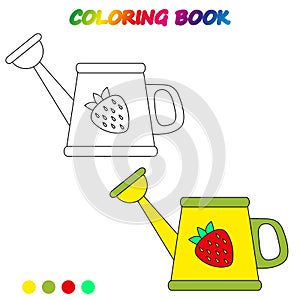 coloring book. Coloring page to educate preschool kids .