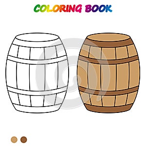 coloring book. Coloring page to educate preschool kids .