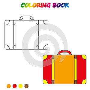 Coloring book.  Coloring  page to educate preschool kids .