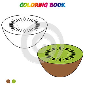 coloring book. Coloring page to educate preschool kids