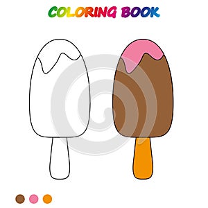 coloring book. Coloring page to educate preschool kids