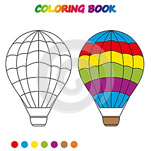 Coloring book.  Coloring  page to educate preschool kids
