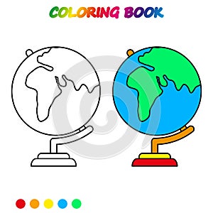 coloring book. Coloring page to educate preschool kids