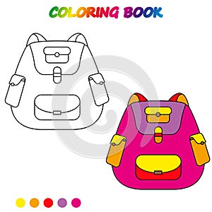 coloring book. Coloring page to educate preschool kids