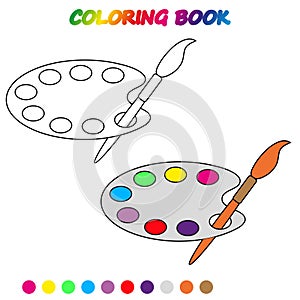 coloring book. Coloring page to educate preschool kids