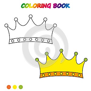 coloring book. Coloring page to educate preschool kids