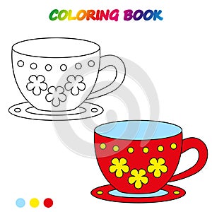 coloring book. Coloring page to educate preschool kids