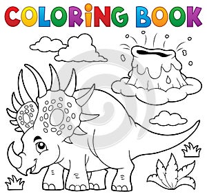 Coloring book dinosaur topic 2