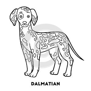 Coloring book, Dog breeds: Dalmatian