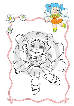 Coloring book - fairy 2