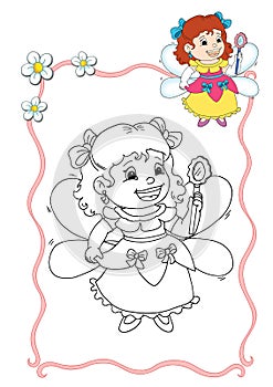 Coloring book - fairy 5
