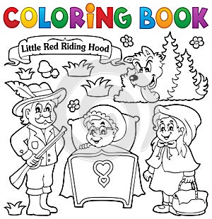Coloring book fairy tale theme 1