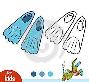 Coloring book, Flippers