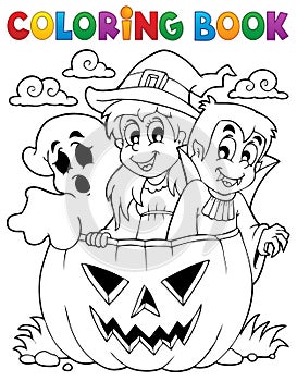 Coloring book Halloween character 5