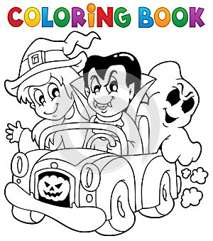 Coloring book Halloween character 8