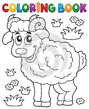 Coloring book happy ram