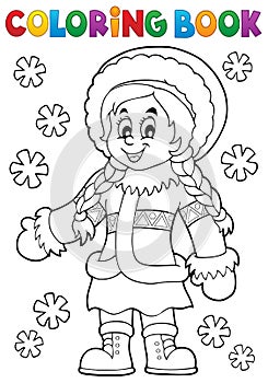 Coloring book Inuit thematics 2