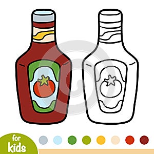 Coloring book, Ketchup pack photo