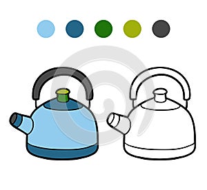 Coloring book, Kettle