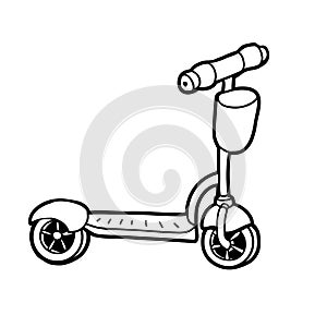 Coloring book, Kick scooter