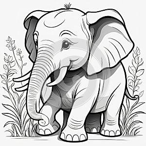 Coloring Book for Kids: 3D Elephant Play and Adventures