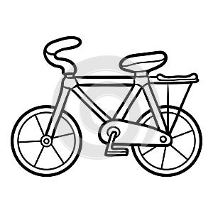 Coloring book for kids, Bicycle