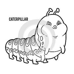Coloring book for kids, Caterpillar